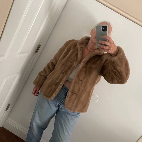 Vintage Mincara Faux Fur Coat By Russel Taylor Women's Medium - Picture 9 of 9